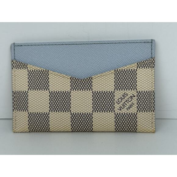 Louis Vuitton Damier Azur Daily Card Holder in Olympe Blue - Picture 2 of 6